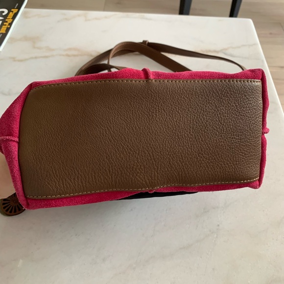 Ugh Ayden Suede Satchel Bag raspberry- fusia pink - Picture 3 of 4